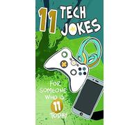 Funny 11th Birthday card, Jokes Birthday Card, 11 Jokes for a Eleven Year Old,Happy Birthday Card for 11 Year Old, 11th Birthday Card, 11 Tech Jokes, Tech Birthday Card. Gold Foiled