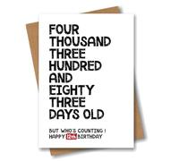 Funny 12th Birthday Card - 4383 Days Old But Who's Counting