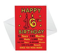 Funny 16th Birthday Card For Him Her Joke Birthday Card For Son Daughter