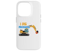 Funny 1st Day Of Preschool I Dig Preschool Dump Truck Pre-K Case for iPhone 14 Pro