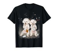 Funny 2 Smoking Bichon Frise Dogs Drinking Beer Meme T-Shirt