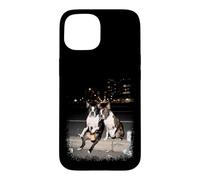 Funny 2 Smoking Boston Terrier Dogs Drinking Beer Meme Case for iPhone 15