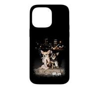 Funny 2 Smoking Chihuahua Dogs Drinking Beer Meme Case for iPhone 14 Pro Max
