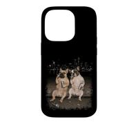 Funny 2 Smoking French Bulldog Dogs Drinking Beer Meme Case for iPhone 14 Pro