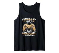Funny 2025 Gamer Graduation Respawned Into Adulthood Tank Top