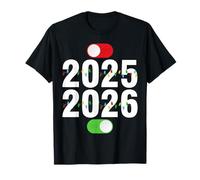 Funny 2025 Off 2026 ON Christmas Lights Happy New Year 2026 T-Shirt