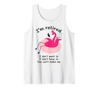 Funny 2025 Retirement Flamingo Vacation Retired Party Women Tank Top