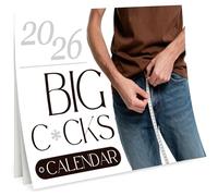 Funny 2026 Calendar “BIG C*CKS“,Rude Secret Santa Gifts for Men Women,Hilarious Gag Gift,Funny Christmas Presents Under 10 Pounds,Secret Santa Idea