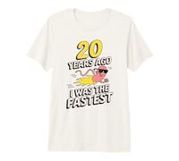 Funny 20th Birthday 20 Years Ago I was The Fastest Joke Premium T-Shirt