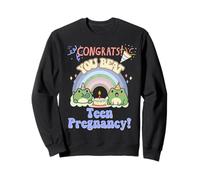 Funny 20th Birthday Congrats You Beat Teen Pregnancy Frog Sweatshirt