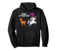 Funny 20th Birthday Party Unicorn Celebration Cute Pullover Hoodie