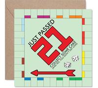 Funny 21st Birthday Card, Monopoly-inspired Laughs