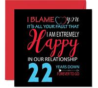 Funny 22nd Anniversary Card for Wife or Husband