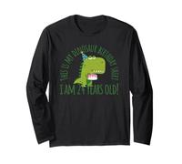 Funny 24th Birthday This is My Dinosaur Birthday Long Sleeve T-Shirt