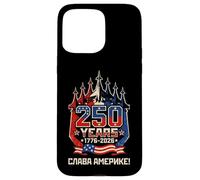 Funny 250 Years 1776-2026 Slava America Russian American Case for iPhone 15 Pro Max