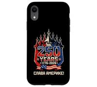 Funny 250 Years 1776-2026 Slava America Russian American Case for iPhone XR