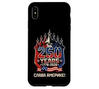 Funny 250 Years 1776-2026 Slava America Russian American Case for iPhone XS Max