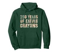 Funny 250 YEARS OF EATING CRAYONS Armed Forces Crew Military Pullover Hoodie