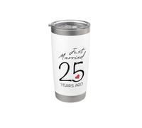 Funny 25th Wedding Anniversary Stainless Steel Insulated Tumbler