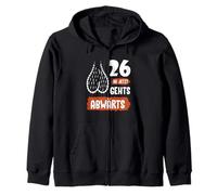 Funny 26th Birthday Shirt Gag Gift Downhill Humor Zip Hoodie