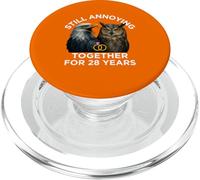 Funny 28th Anniversary Still Annoying Couple 28 Years PopSockets PopGrip for MagSafe