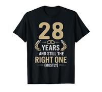 Funny 28th Wedding Anniversary Couples Husband Wife 28 Years T-Shirt