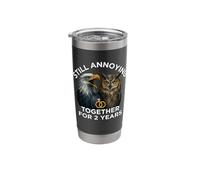 Funny 2nd Anniversary Still Annoying Couple 2 Years Stainless Steel Insulated Tumbler