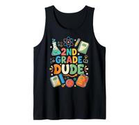 Funny 2nd Grade Dude Back to School Boy Elementary Student Tank Top