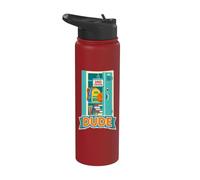 Funny 2nd Grade Dude Back to School Elementary Student Stainless Steel Insulated Water Bottle
