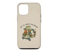 Funny 2nd Grade Teacher Frog Scooter Back To School Teaching Case for iPhone 12/12 Pro
