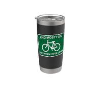 Funny 2nd Most Fun Between Your Legs Cycling Road Biker Stainless Steel Insulated Tumbler
