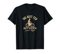 Funny 2nd Most Fun Between Your Legs Vintage Cycling Bike Value Graphic T-Shirt