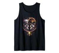 Funny 3 Howling Axolotl At The Full Moon Forest Lake Vintage Tank Top