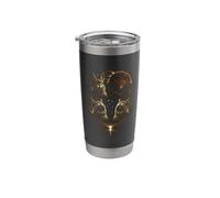 Funny 3 Howling Easter Bunny Full Moon Eclipse Cosmic Rabbit Stainless Steel Insulated Tumbler
