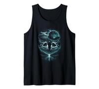 Funny 3 Howling Frog At The Full Cold Blue Moon Eclipse Epic Tank Top