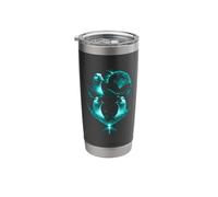 Funny 3 Howling Silly Goose At The Ice Blue Full Moon Men Stainless Steel Insulated Tumbler