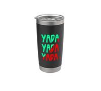 Funny 3 Yada Multicolors Green Aqua|Red Stainless Steel Insulated Tumbler