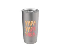 Funny 3 Yada Multicolors Orange|Salmon Stainless Steel Insulated Tumbler