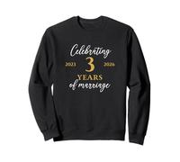 Funny 3 Years of Marriage 2023 3rd Wedding Anniversary Sweatshirt