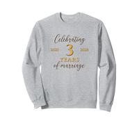 Funny 3 Years of Marriage 2023 3rd Wedding Anniversary Sweatshirt