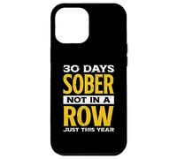 Funny 30 Days Sober Not In A Row Just This Year | Alcohol Case for iPhone 12 Pro Max
