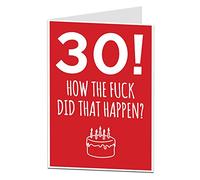 Funny 30th Birthday Card 30 Today Perfect For Daughter & Son Other Ages Available