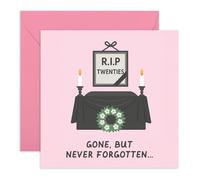 Funny 30th Birthday Card - R.I.P. Twenties Joke for Him Her - Milestone Presents for Friends, Sister, Brother, Colleague, Wife, Husband, Girlfriend, Boyfriend, Womne, Men - Turning 30 Greeting Card