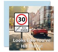 Funny 30th Birthday Cards for Men Woman - You've Hit Happy Birthday Card for Brother Sister Son Daughter Friend Colleague Uncle Auntie, 145mm Joke Banter Bday Greeting Cards
