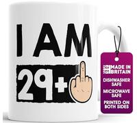 Funny 30th Birthday Mug - I AM 29+1 Rude Gift - Gag Coffee Cup for Men & Women - Milestone Birthday - Novelty Celebration Mug Turning 30 Years Old as a Joke - Dishwasher Microwave Safe (29+1)