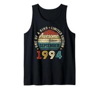 Funny 31 Years Old Vintage September 1994 31st Birthday Men Tank Top