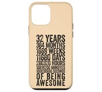 Funny 32nd Birthday Shirt Old Meter Funny 32 Year Old Gifts Case for iPhone 12 mini