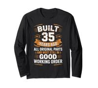 Funny 35th Birthday Gifts Built 35 Years Ago Long Sleeve T-Shirt