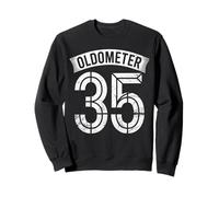 Funny 35th Birthday Oldometer Odometer 35 yrs Old Joke Sweatshirt