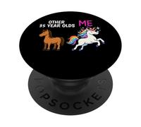 Funny 35th Birthday Party Unicorn Celebration Cute PopSockets Adhesive PopGrip